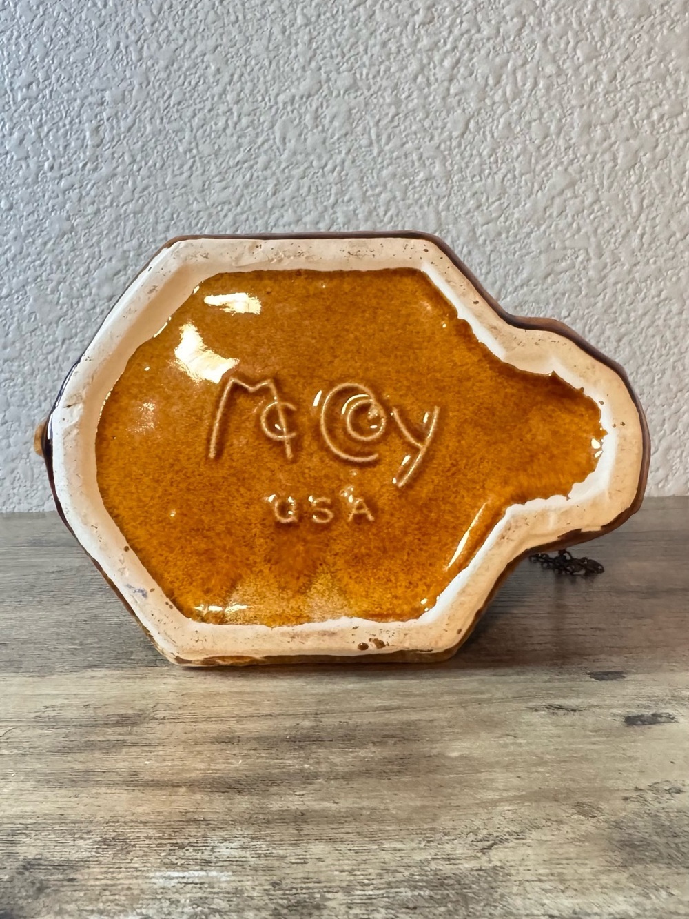 Vintage McCoy Brown Glazed Wishing Well Planter | USA Pottery - Picture 11 of 11